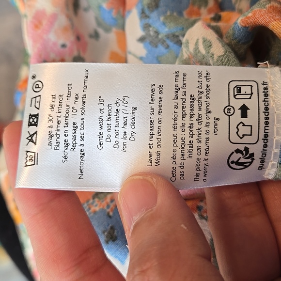 Sezane Lara Floral Multicolor Blouse - Picture 6 of 6